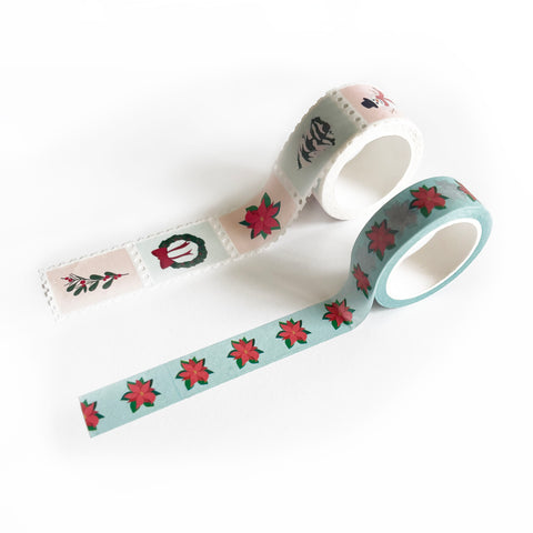 vintage holidays washi tape | set of 2