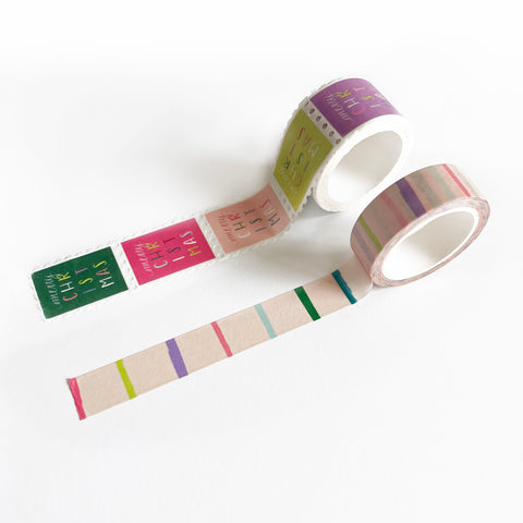 happy christmas washi tape | set of 2