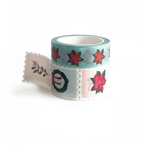 vintage holidays washi tape | set of 2