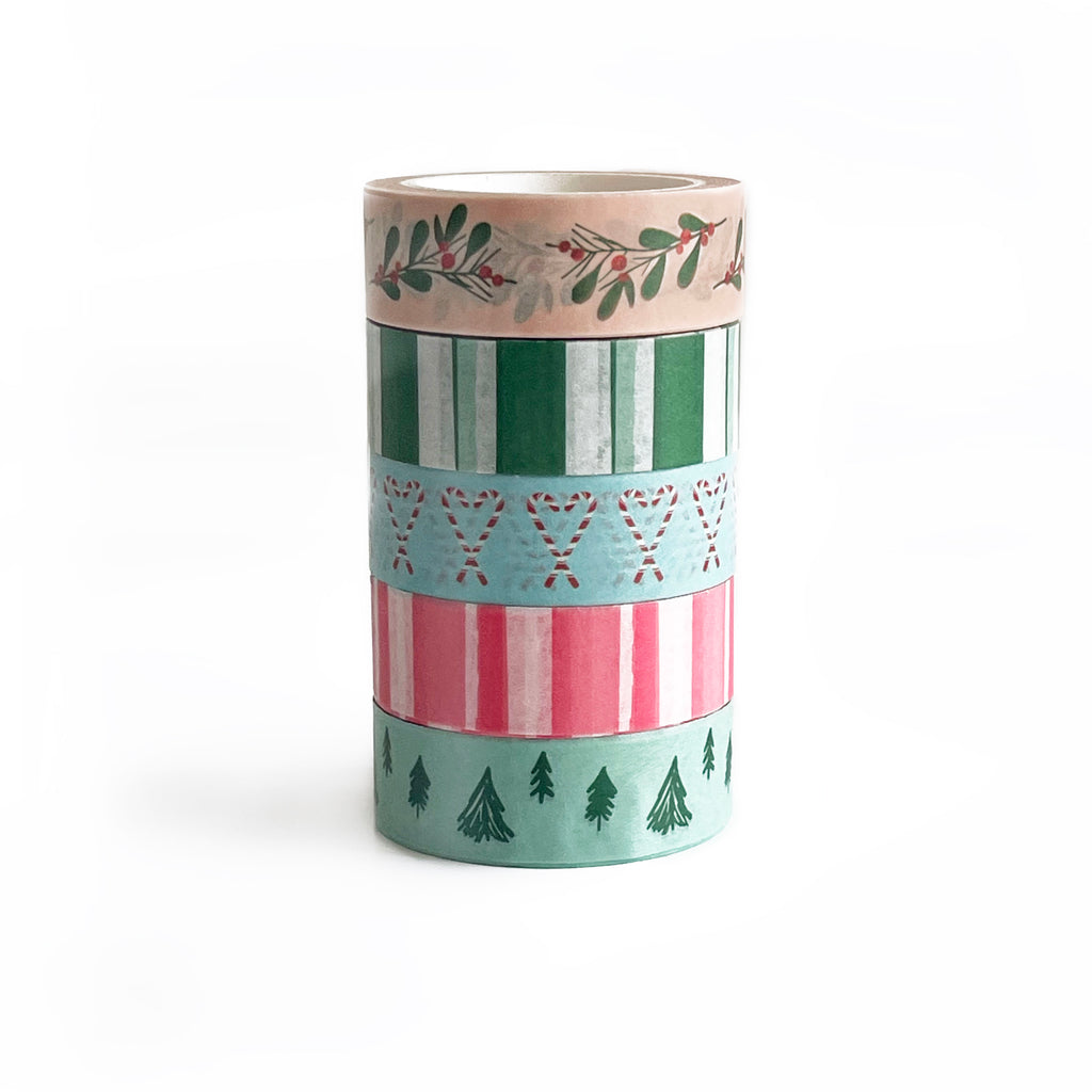 christmas cheer washi tape | set of 5