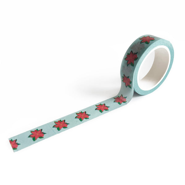 pretty poinsettias washi tape