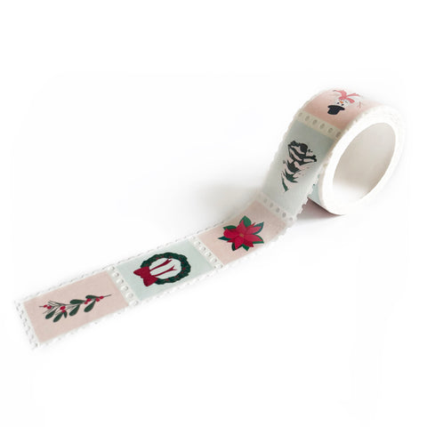 festive fun christmas stamp washi tape | set of 3