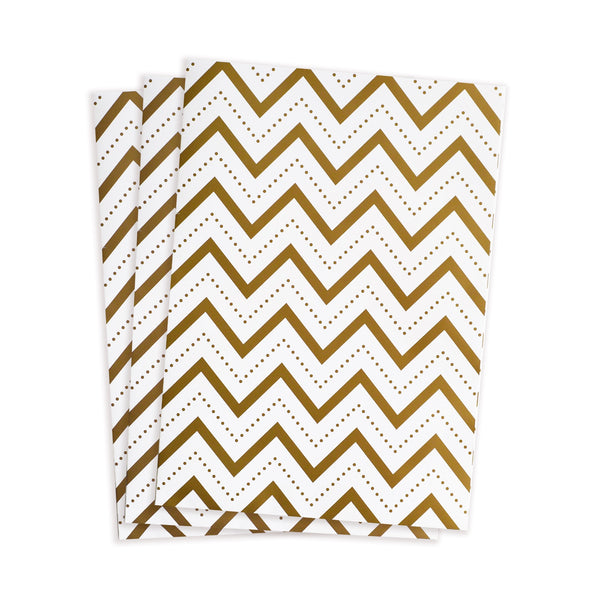chevron stitch gift wrap sheets 3pk