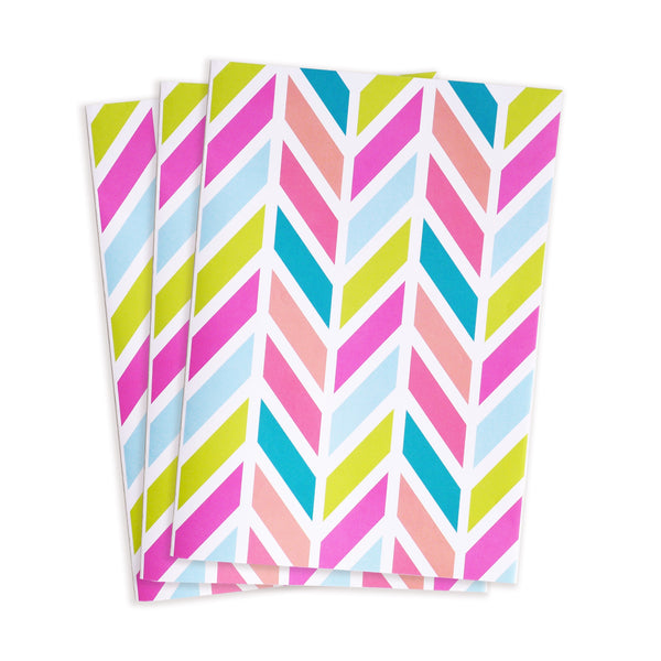 happy herringbone gift wrap sheets 3pk