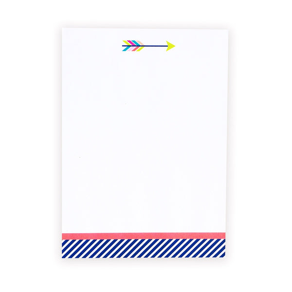 happy arrow chunky notepad