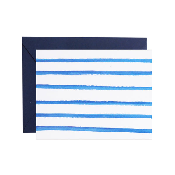 watercolor stripe notecards