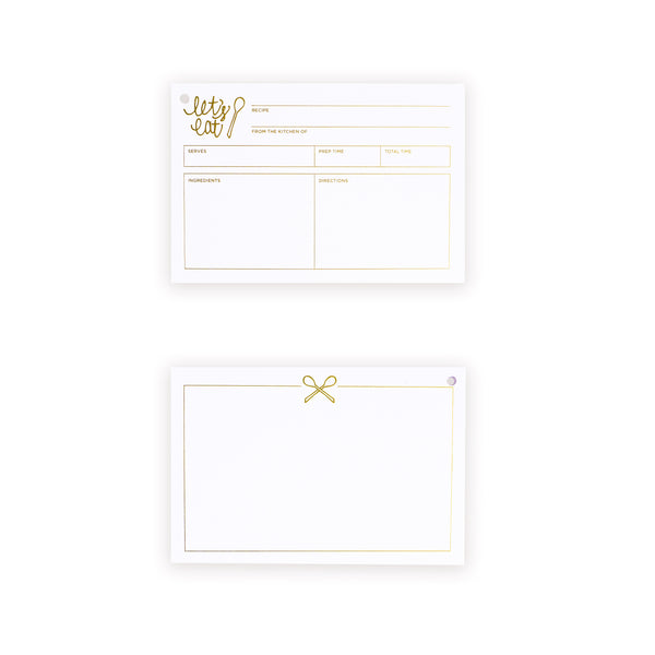 let's eat recipe card refill