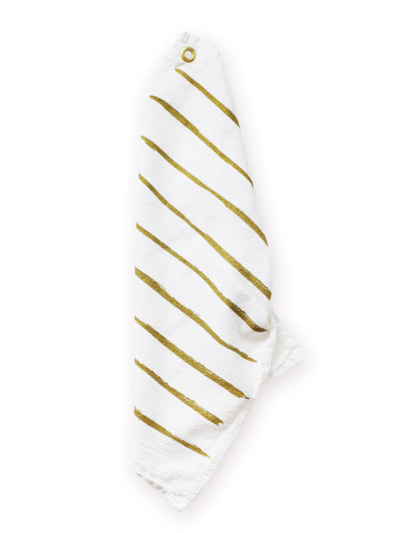 paint stripe tea towel