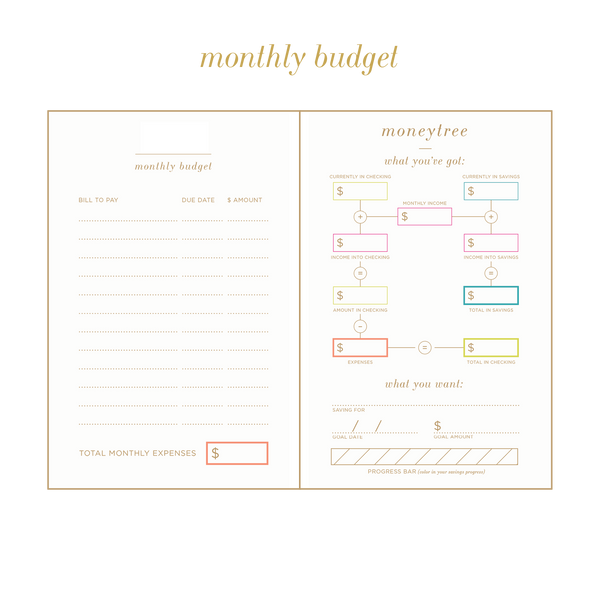 UNDATED paint stripe planner