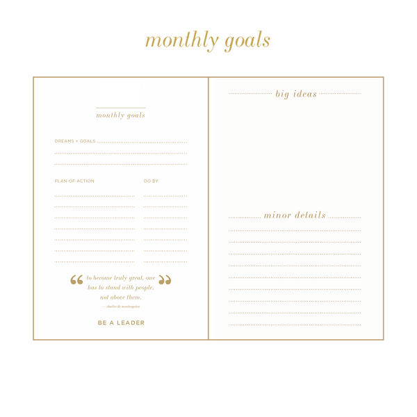 UNDATED paint stripe planner