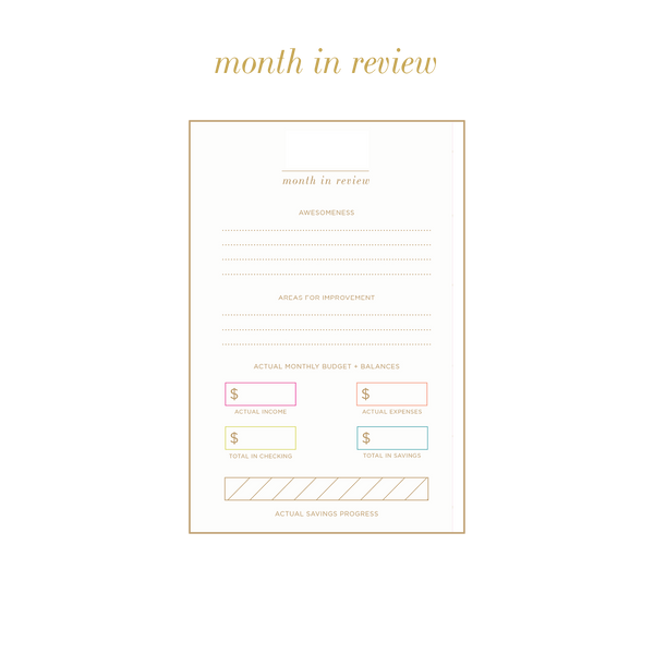 UNDATED cabana stripe planner