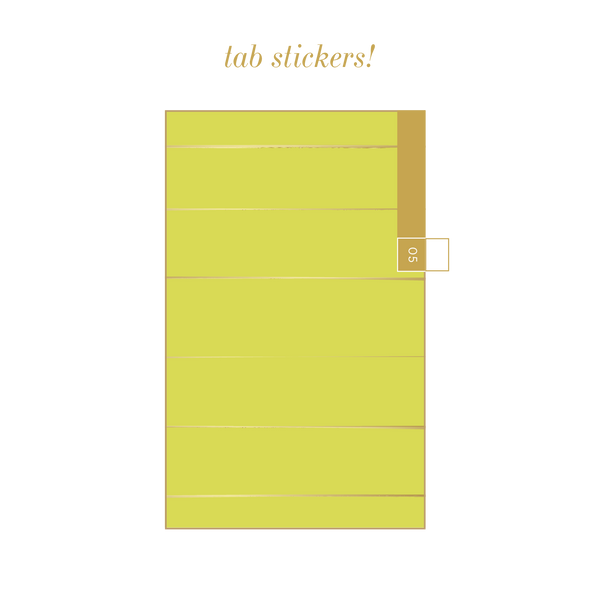 UNDATED paint stripe planner